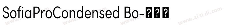 SofiaProCondensed Bo字体转换 SofiaProCondensed Bo字体转换